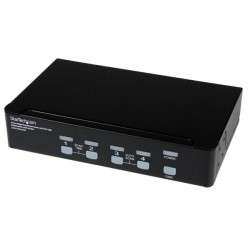 StarTech.com Commutateur KVM 4 Ports DVI USB, Montage en Rack et Audio - Switch KVM - 2560x1600 - 1