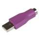 StarTech.com Adaptateur PS/2 vers USB - Adaptateur de rechange pour clavier - PS2 F vers USB A M - 1