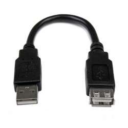 StarTech.com Câble d'extension USB 2.0 de 15cm - Rallonge USB A vers A - M/F - 1