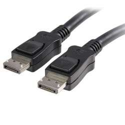 StarTech.com Câble DisplayPort 1.2 certifié de 3 m avec verrouillage - Cordon DP vers DP - M/M - DisplayPort 4K - 1
