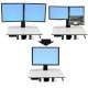 Ergotron WorkFit Convert-to-Single HD Kit from Dual or LCD & Laptop 30" - 1