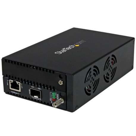 StarTech.com Convertisseur de média fibre optique 10 Gigabit Ethernet avec SFP+ ouvert - Géré - 1
