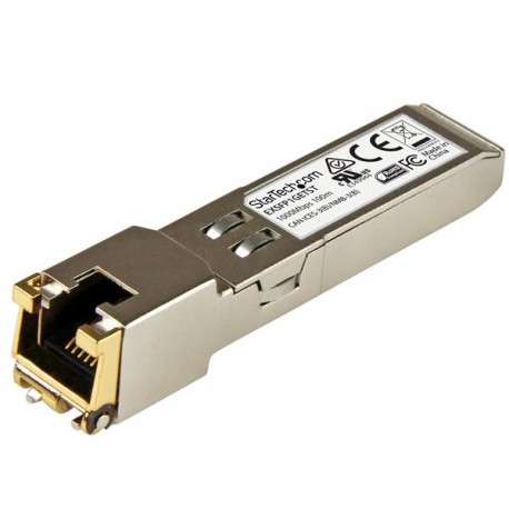 StarTech.com Module de transceiver SFP Gigabit RJ45 en cuivre - Compatible Juniper EX-SFP-1GE-T - 100 m - 1