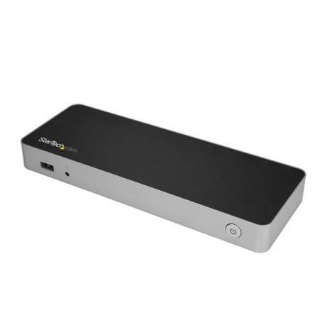 StarTech.com Station d'accueil USB-C pour PC portable double affichage 4K avec Power Delivery 60W et lecteur de carte SD - 1