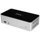 StarTech.com Station d'accueil USB-C double affichage - Double DisplayPort - Baie de lecteur de disque dur/SSD SATA 2,5" - 1