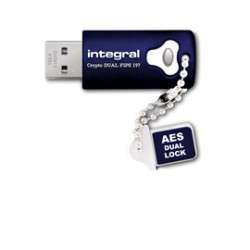 Integral Crypto Dual 32Go USB 3.0 3.1 Gen 1 Connecteur USB Type-A Bleu lecteur USB flash - 1