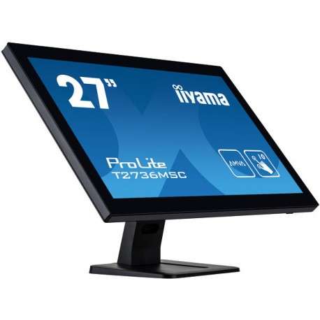 iiyama ProLite T2736MSC-B1 moniteur à écran tactile 68,6 cm 27" 1920 x 1080 pixels Noir Plusieurs pressions - 1