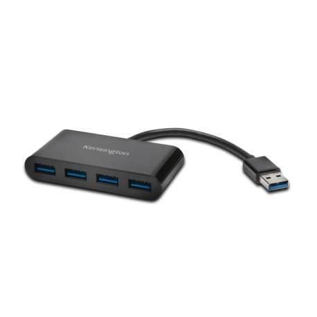 Kensington UH4000 hub & concentrateur USB 3.0 3.1 Gen 1 Type-A 5000 Mbit/s Noir - 1