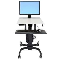 Ergotron WorkFit-C, Single HD Sit-Stand Workstation Multimedia cart Noir, Gris - 1