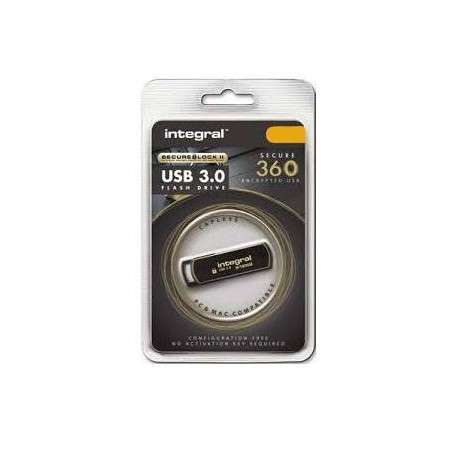 Integral INFD128GB360SEC3.0 lecteur USB flash 128 GB 3.0 3.1 Gen 1 Connecteur USB Type-A Black,Gold - 1