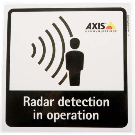 Axis Radar Detection Sticker EN 10PCS Noir, Blanc - 1