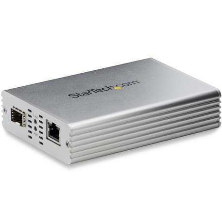 StarTech.com MCM10GSFP convertisseur de support réseau 10000 Mbit/s Multimode, Monomode Argent - 1