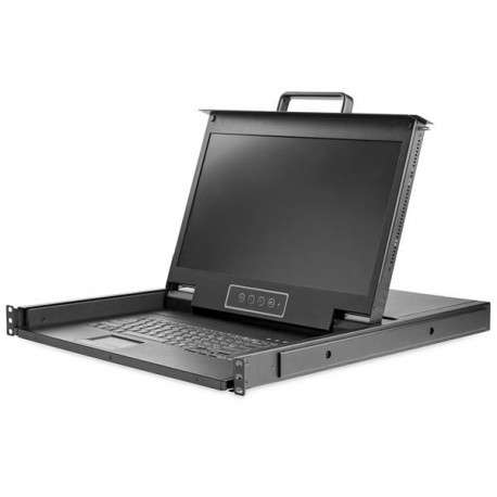 StarTech.com Console KVM 1U à un port pour rack de serveur - 17,3 pouces - HD 1080p - 1