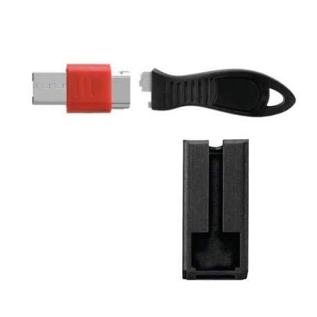 Kensington K67915WW Flat key Noir, Rouge câble antivol - 1