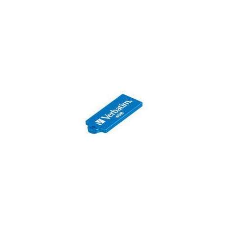 Verbatim Micro USB Drive 4GB - Caribbean Blue lecteur USB flash 4 Go USB Type-A 2.0 Bleu - 1