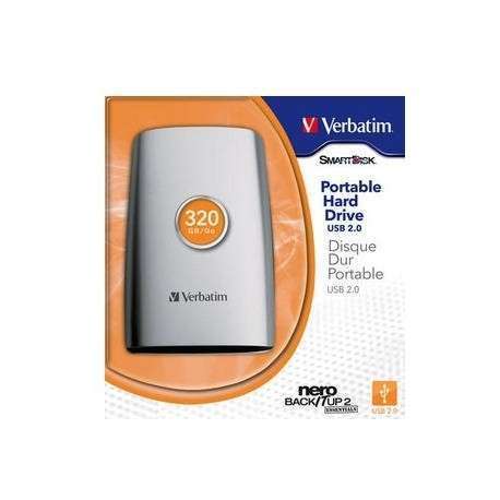 Verbatim 2.5'' Portable 320GB disque dur externe 320 Go Argent - 1