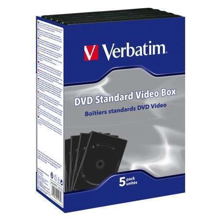 Verbatim Empty Standard DVD Cases Noir - 1