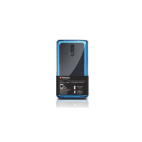 Verbatim Dual USB Power Pack 8400mAh banque d'alimentation électrique Noir Lithium Polymère LiPo - 1