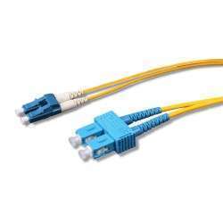 Uniformatic 21758 câble de fibre optique 20 m LSZH OS2 LC SC Jaune - 1