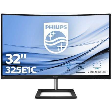Philips E Line 325E1C/00 écran plat de PC 80 cm 31.5" 2560 x 1440 pixels Quad HD LCD Incurvé Noir - 1
