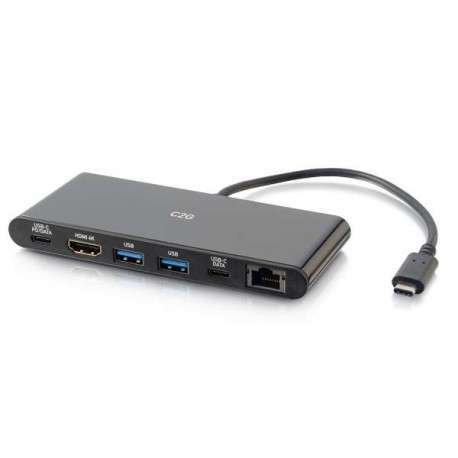 C2G Station d’accueil USB-C avec 4K HDMI, Ethernet, USB et alimentation électrique - 1