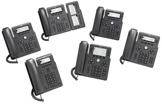 Cisco 6861 téléphone fixe noir combiné filaire lcd 4 lignes wifi - pour  Téléphonie - Téléphonie & Visioconférence