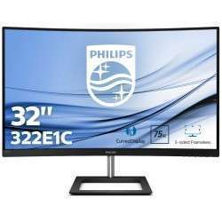 Philips E Line 322E1C/00 LED display 80 cm 31.5" 1920 x 1080 pixels Full HD LCD Incurvé Mat Noir - 1