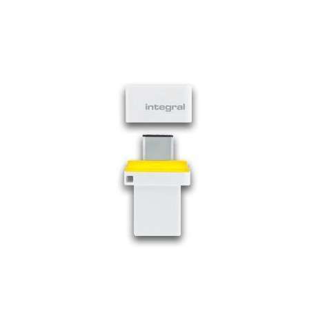 Integral FUSION 3.0 DUAL TYPE-C lecteur USB flash 16 Go USB Type-A / USB Type-C 3.2 Gen 1 3.1 Gen 1 Blanc, Bleu - 1